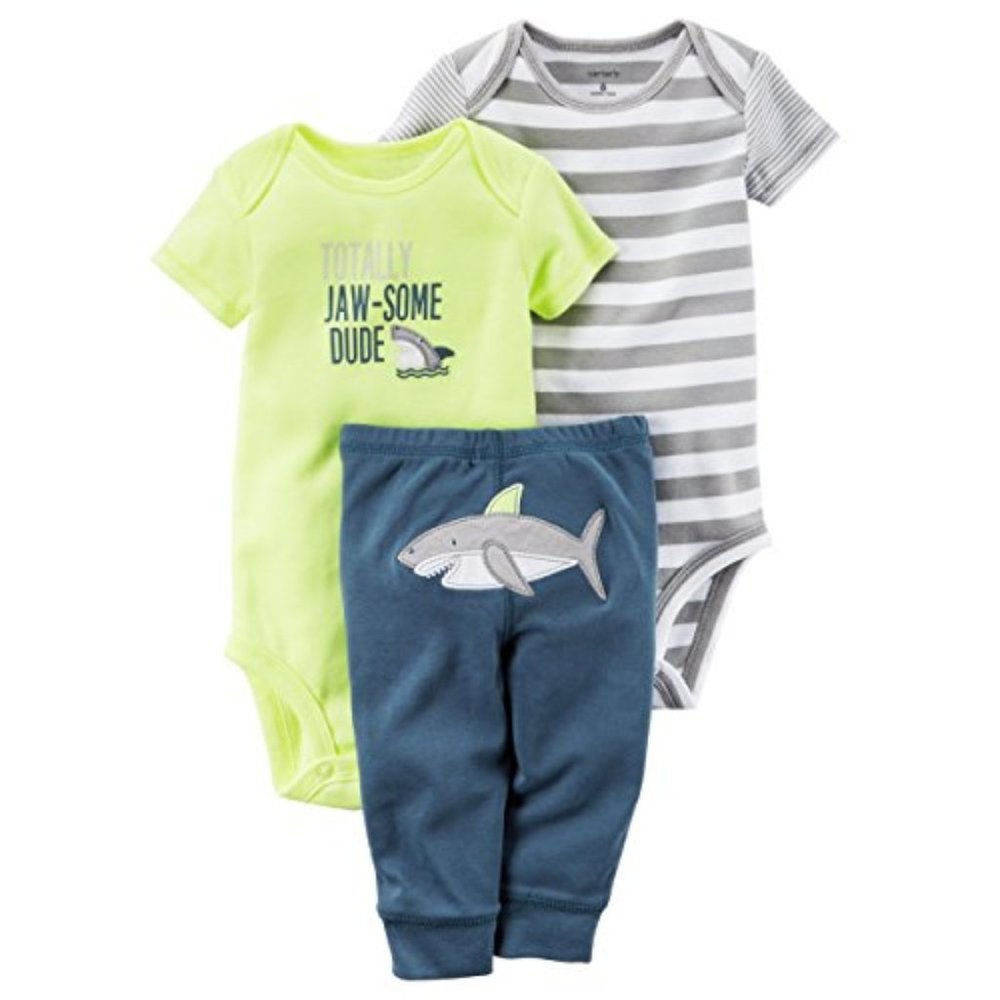 Carter's Character Set Yellow Shark Nautical 6M